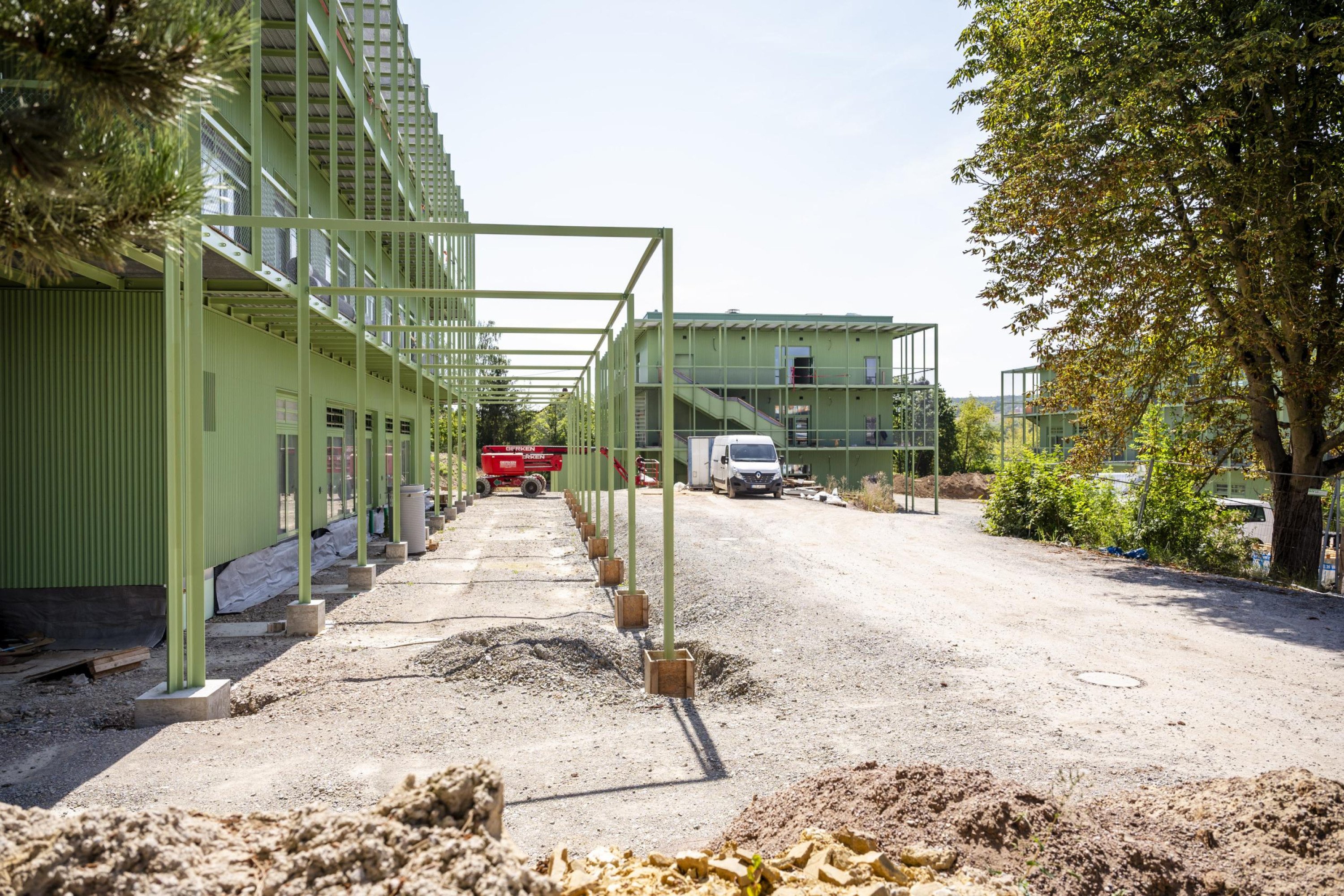 Baustelle der Gemeinschaftsschule Weimar